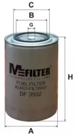 DF 3502 MFILTER Топливный фильтр DF 3502 MFILTER Топливный фильтр